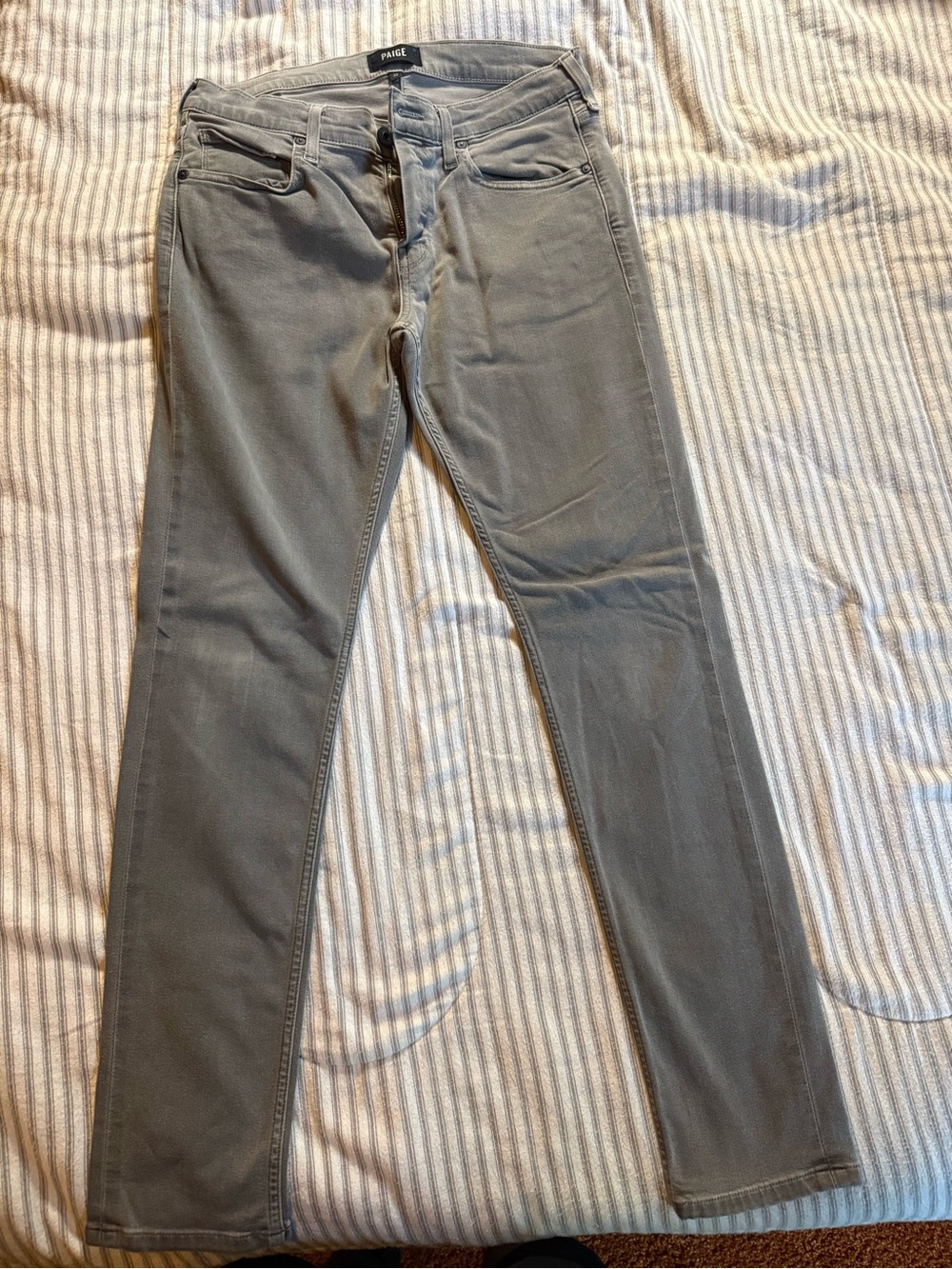 PAIGE Croft Men’s Gray Skinny Jeans Size 32